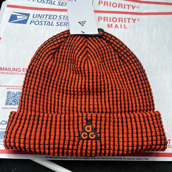 Vintage Nike Nike Acg Beanie Orange Nike ACG Accessories Nike Acg